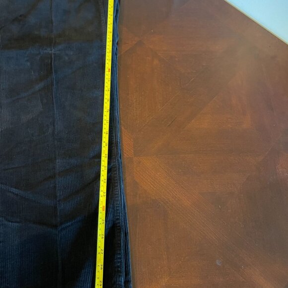 Vintage M. Gordon Men's Corduroy Pants 90's 36x32 Black back buttoned pockets - Picture 10 of 11